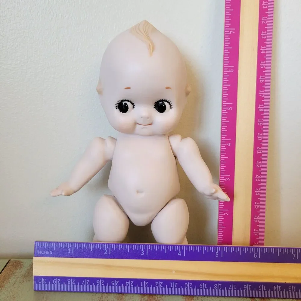 Rare CERAMIC Kewpie Doll • Made in Japan • Jointed Arms & Legs • 7.5